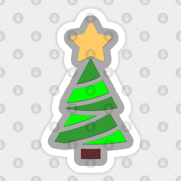 Christmas Tree Sticker by Moon Coffee